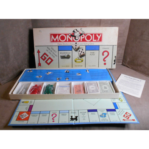 Monopoly Parker Bros no 0009 Boardgame Complete Vintage 1985 - Picture 2 of 11